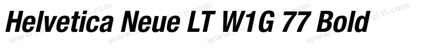 Helvetica Neue LT W1G 77 Bold conde字体转换